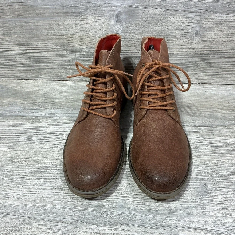 Bed Stu Roan Proff Mens Brown Leather Lace Up Casual Dress Chukka Boots Size 9